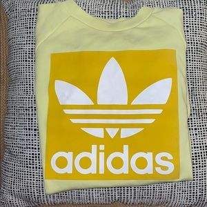 Adidas Yellow Crewneck Sweatshirt